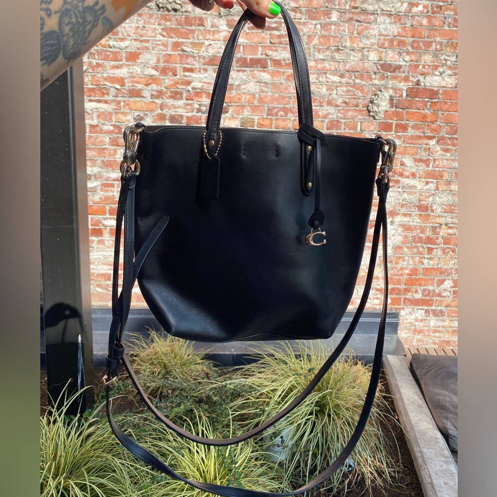 Coach Vintage 1980s Leather Shopper Tote Excellent Condition - Picture 2 of 15